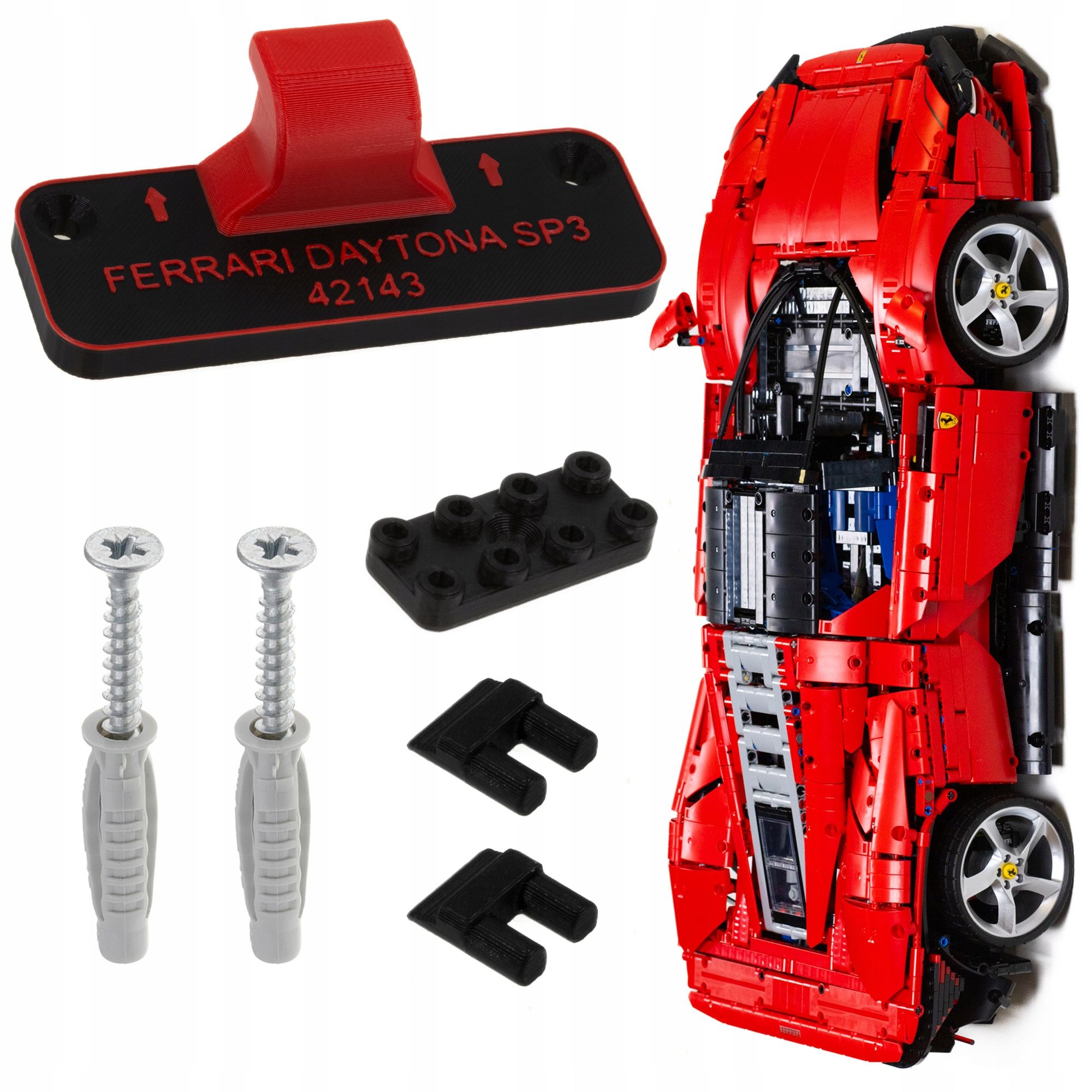  Ferrari daytona sp3 - 42143 - držiak na stenu na lego | pevný i bezpečný
