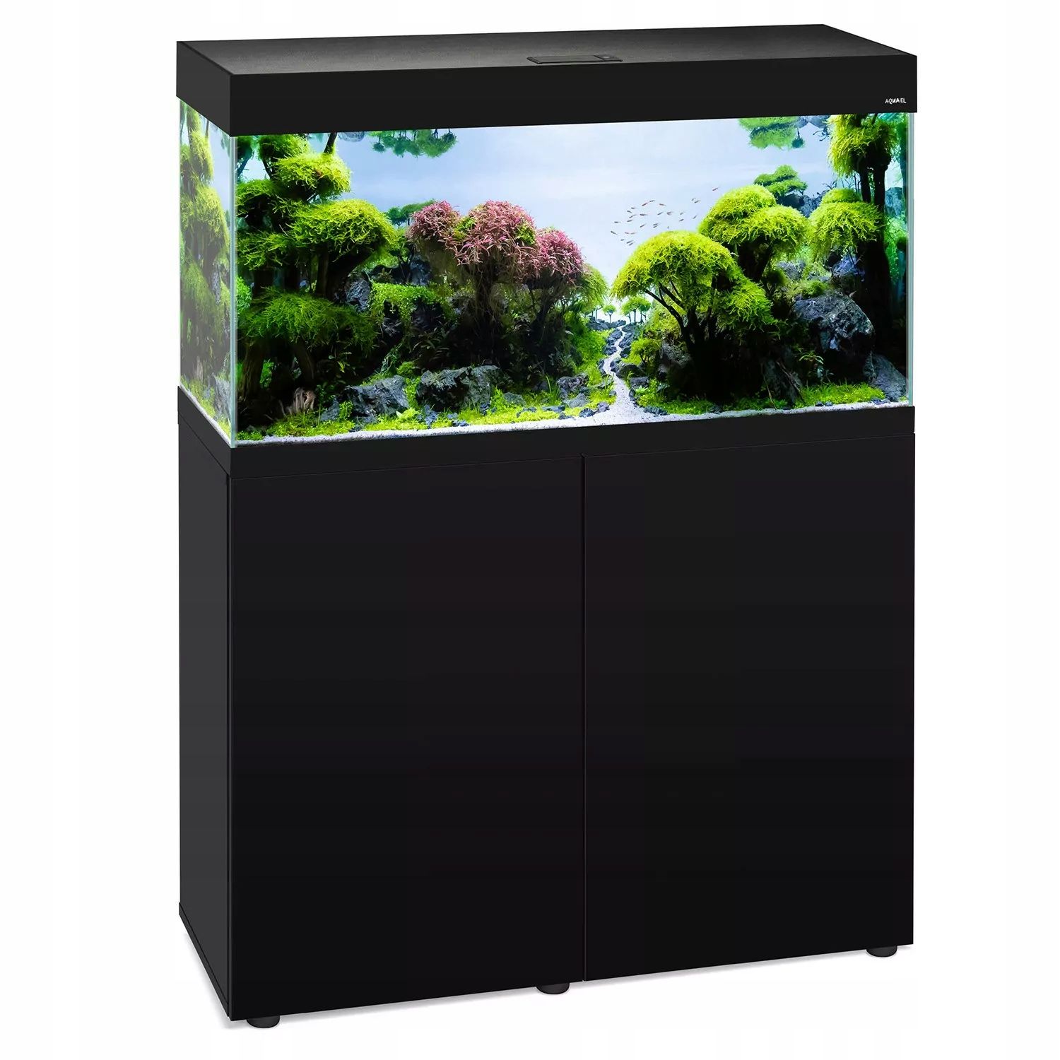  Aquael aquarium-set optiset schwarz 200 + kabinett