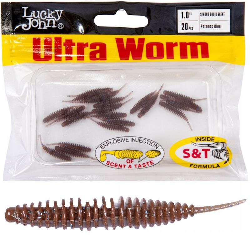  Guma kirminas lucky john ultraworm 2.0'' 5cm s13 purple plum 9x ant czeburaszke