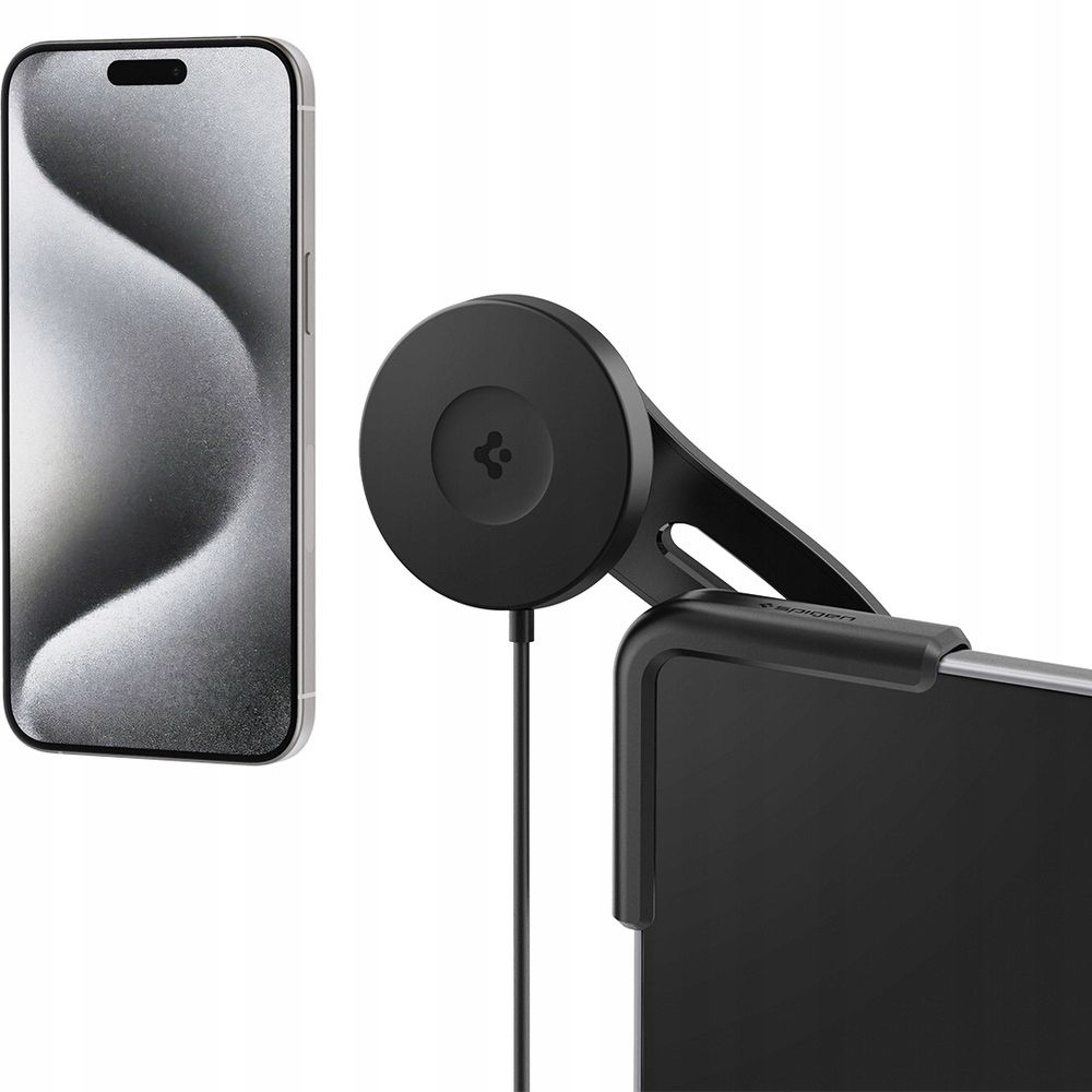  Telefonhalter magnetisch in tesla s 3 x y cybertruck, qi2 15w, spigen