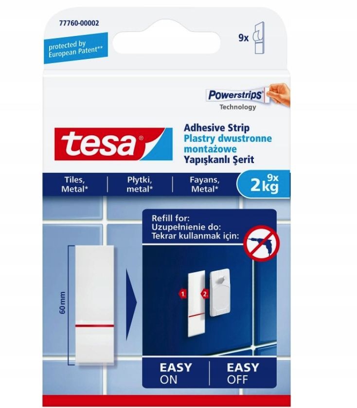  Montážne pásy robiť 0,5 kg 9 počítač. spoločnosť tesa 77770-00002-00