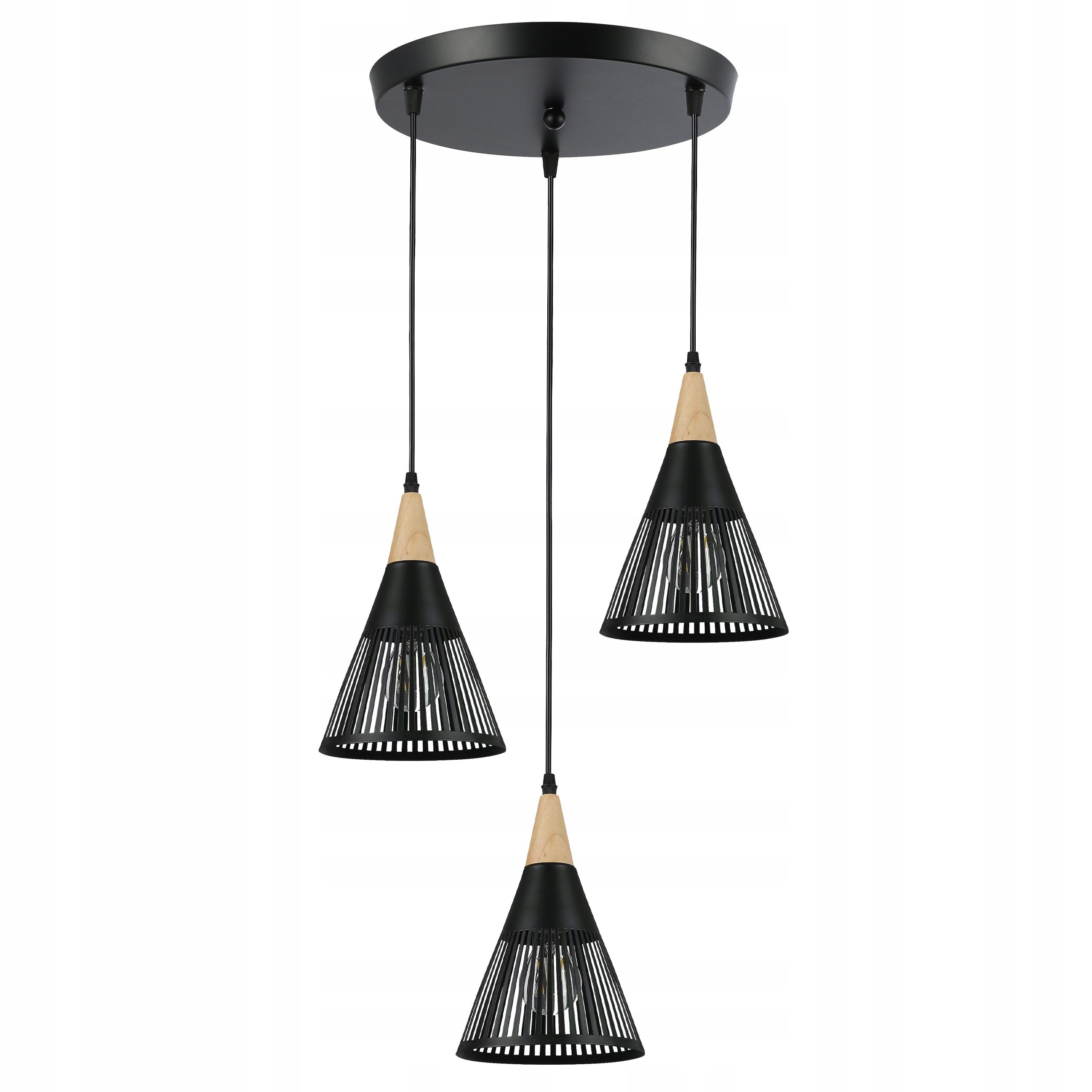  Deckenlampe hängend lampe wandleuchte rahmen 6x nr. e27 70cm led schwarz