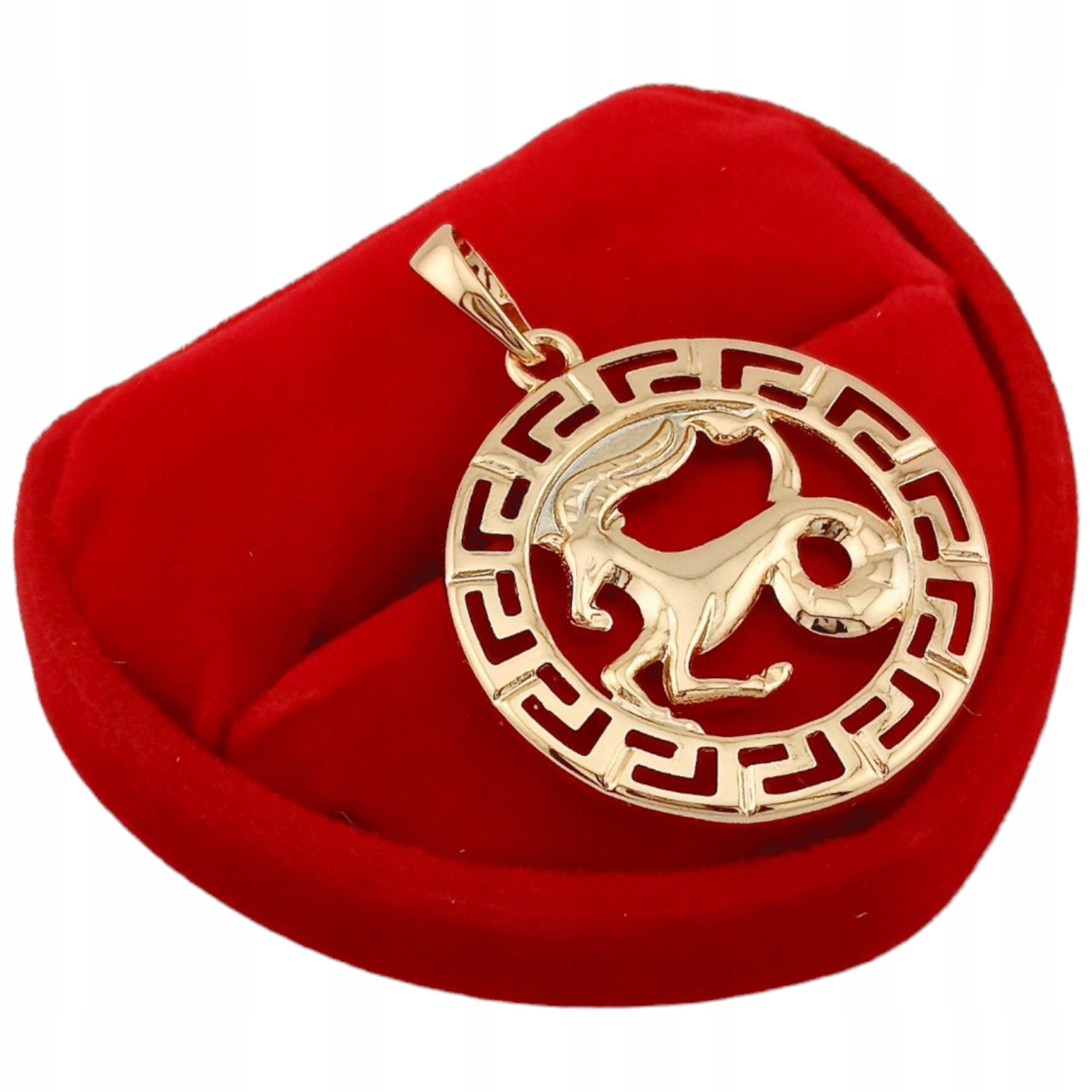  Goldanhänger sternzeichen skorpion elegant griechisch kreis vergoldet 18k