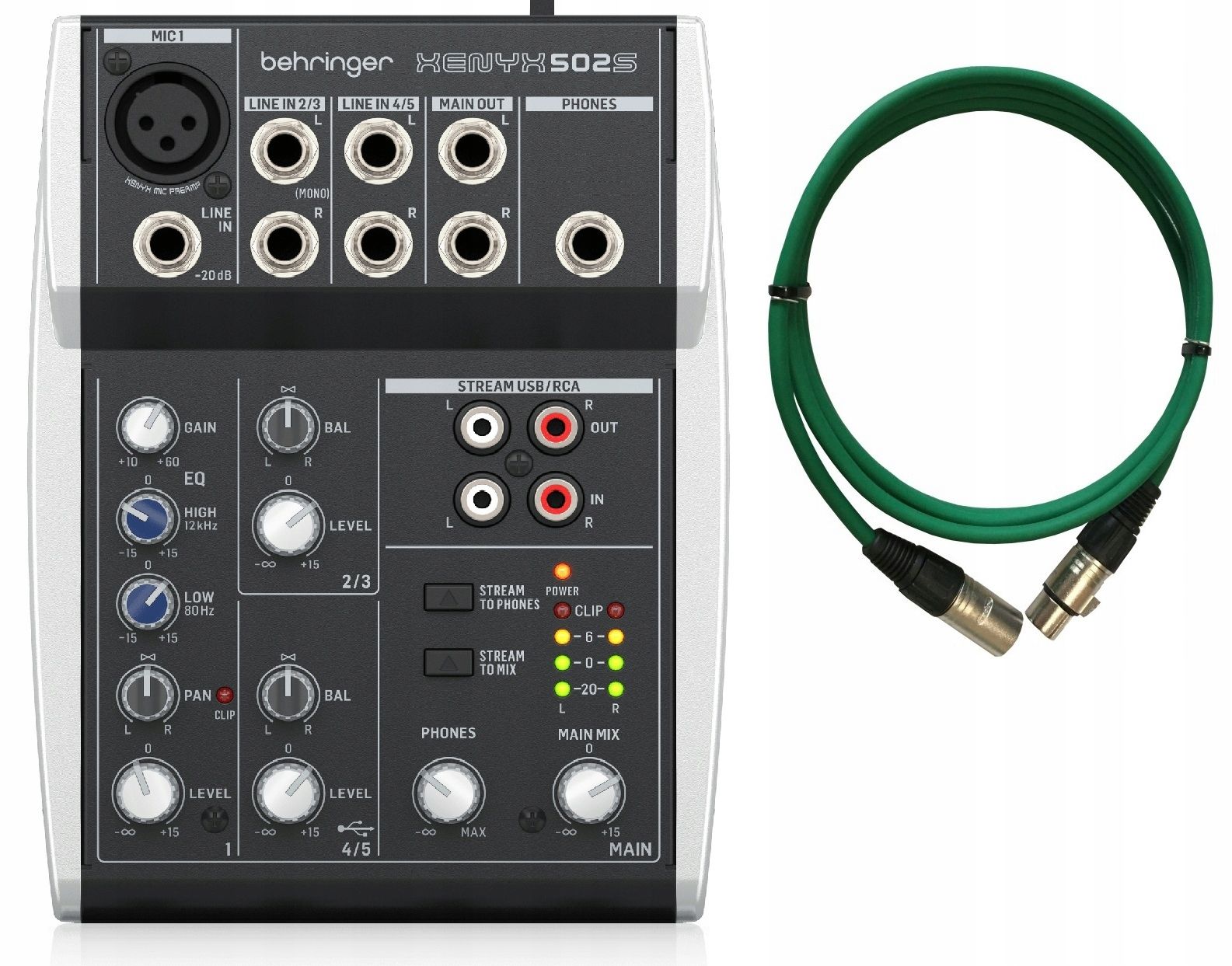  X1204usb mikseris garso 12-kanalų su usb behringeris