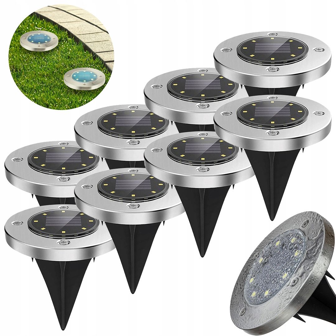  6x saulės energija įkraunamas šviestuvas sodas led impaled sodui cottage žibintas lemputės solar