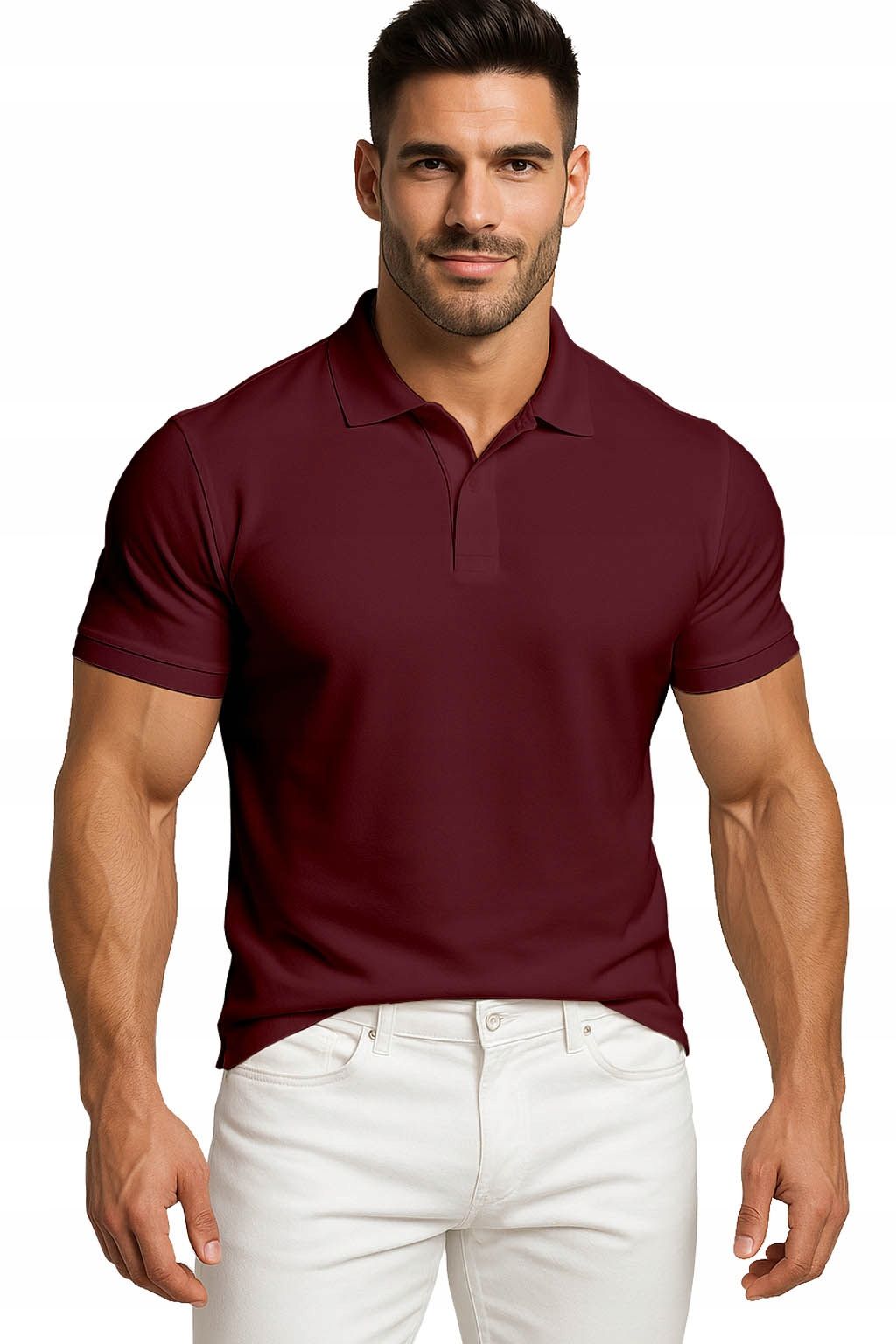  Men&#39;s polo shirts t-shirt elegant reinforcement cotton with collar m