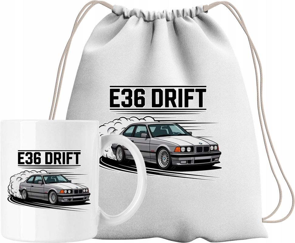  Garnitur tasse sporttasche e36 auto drift motorrad motoryzacja schwarz rucksack
