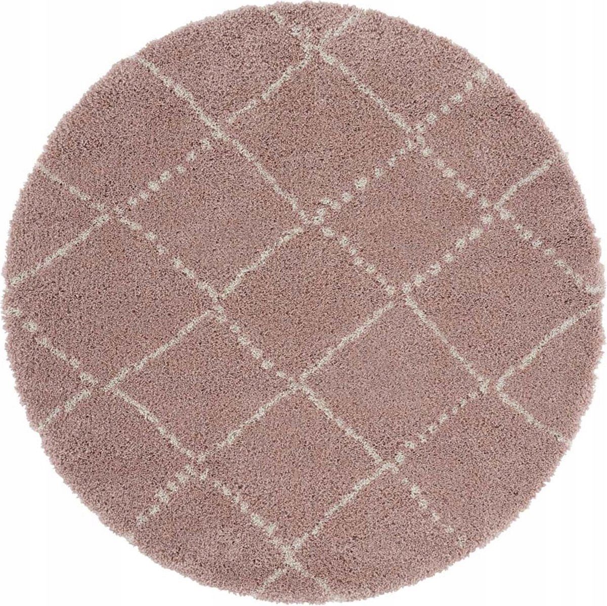  Round carpet for the living room 140cm , soft italian ,green creamy pattern mandala