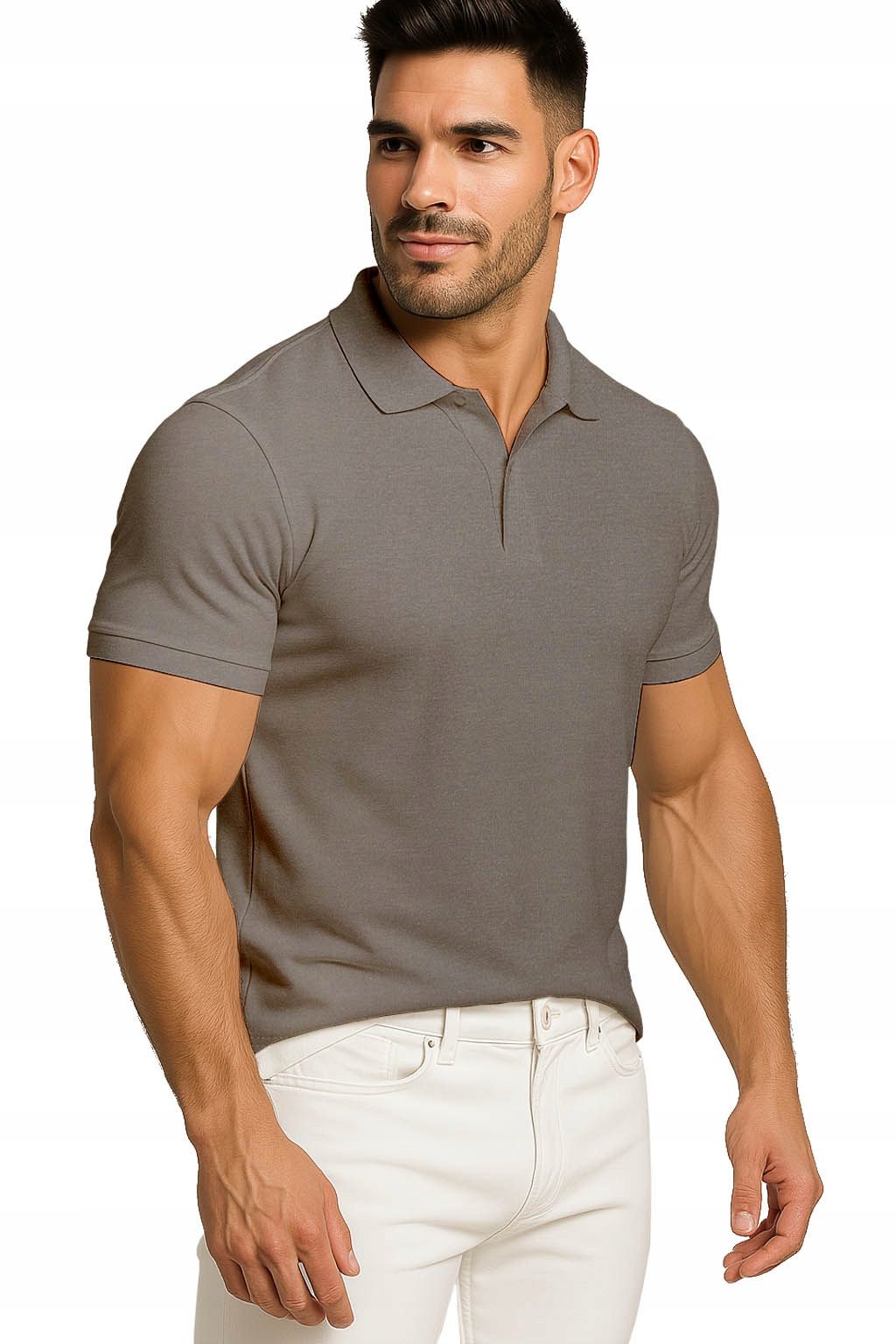  Men&#39;s polo shirts t-shirt elegant reinforcement cotton with collar m