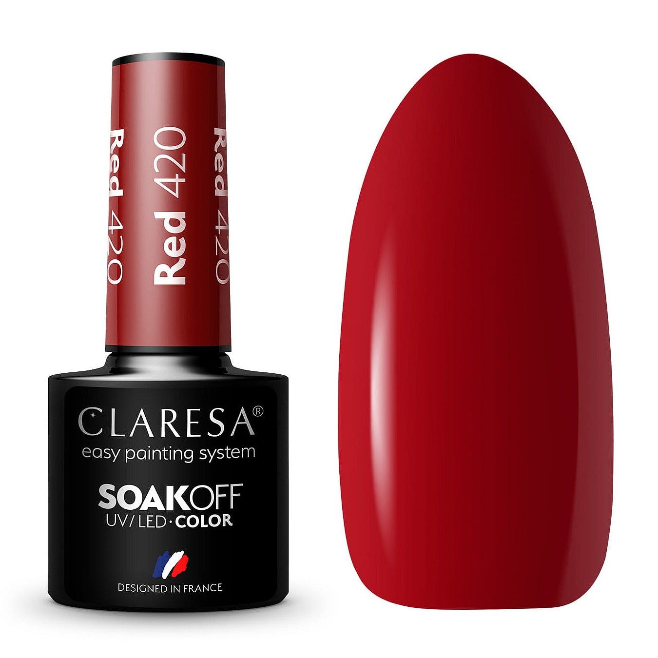  Claresa hübriid küünelakk burgundia glitter pink 554