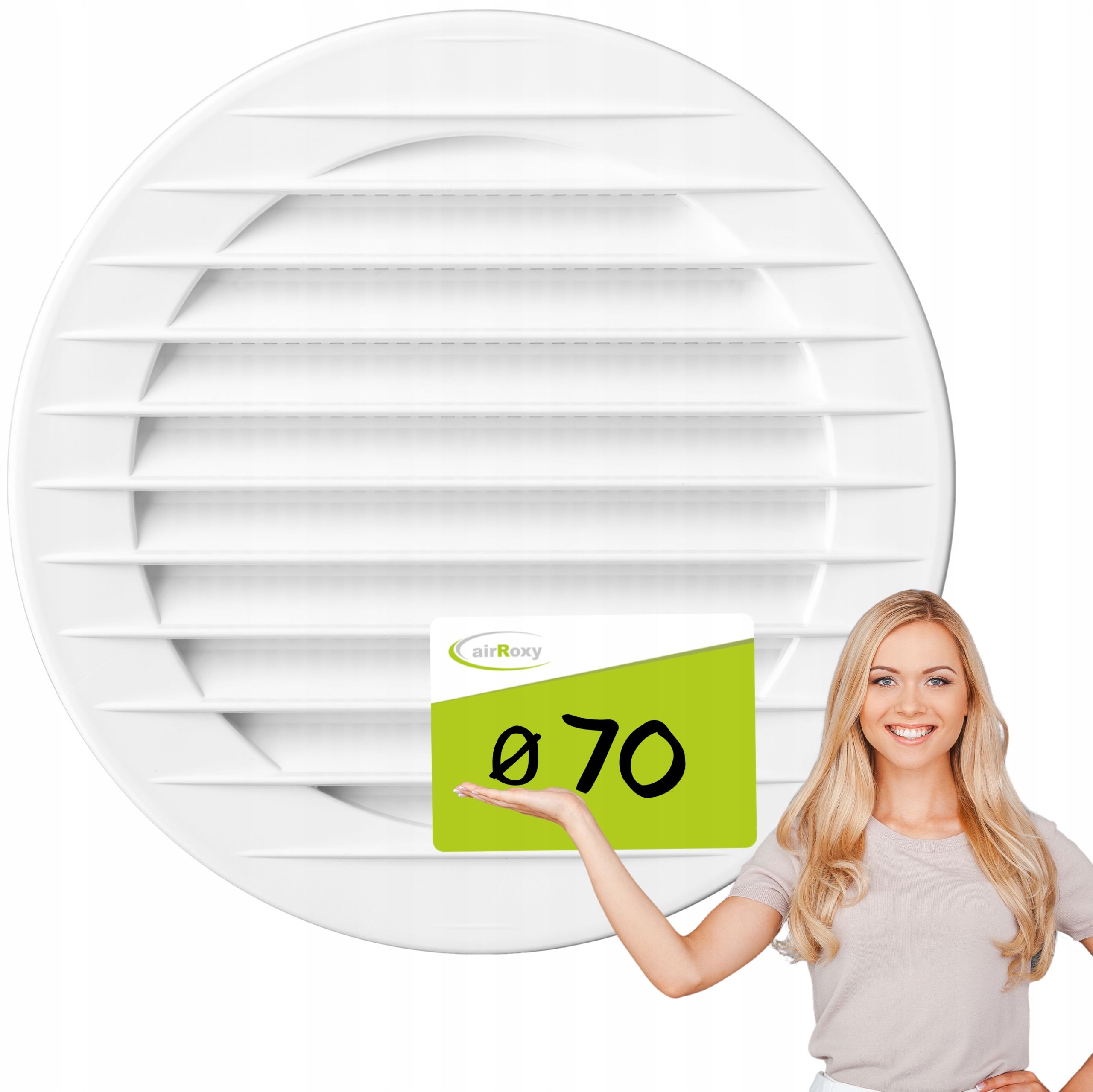  Apaļas ventilācijas restes ar sietu braz fi 80