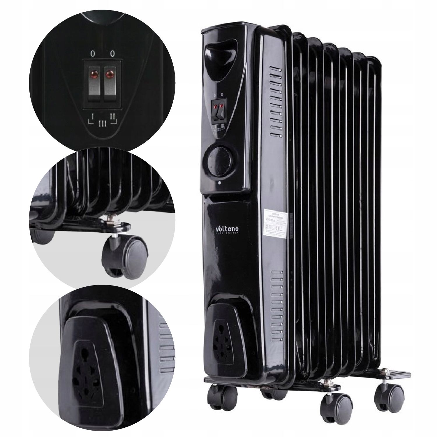  Termoventiliatorius oro šildytuvas elektrinis šildytuvas 2000w 3 lygiai su termostatu