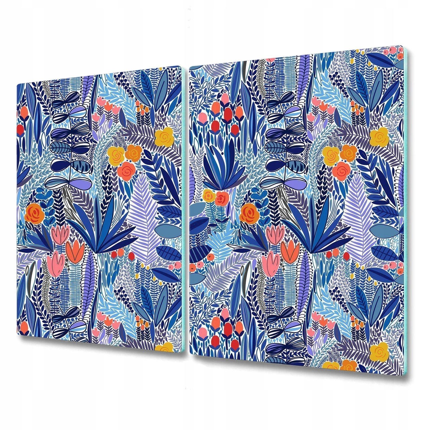  Cutting table glass painting prickly pear 2x30x52 cm