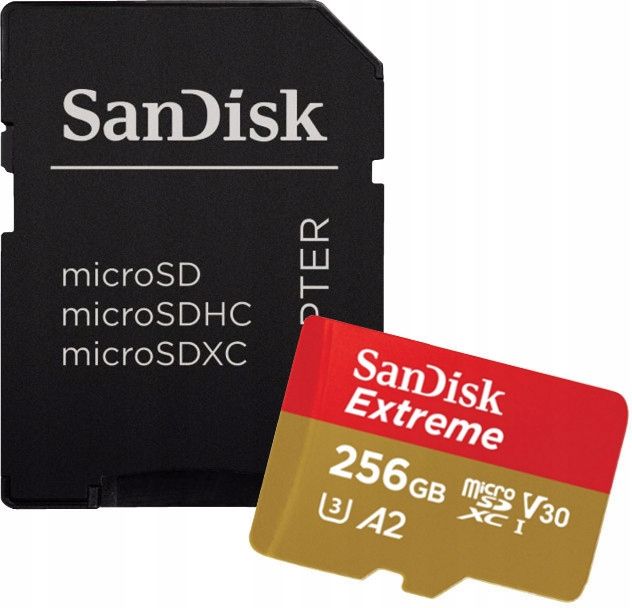  Sandiskas micro sdxc extreme 128gb 190mb/s u3 v30 a2