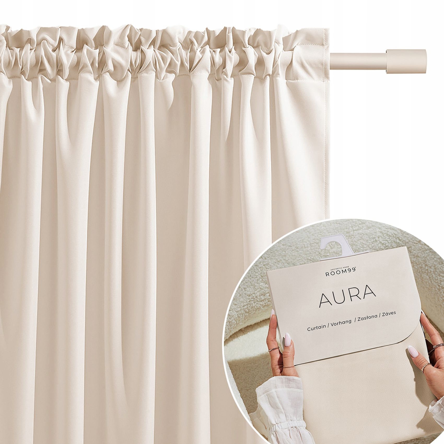  Curtain ready for the living room on the ribbon teeth tunnel 140x240 aura size indian