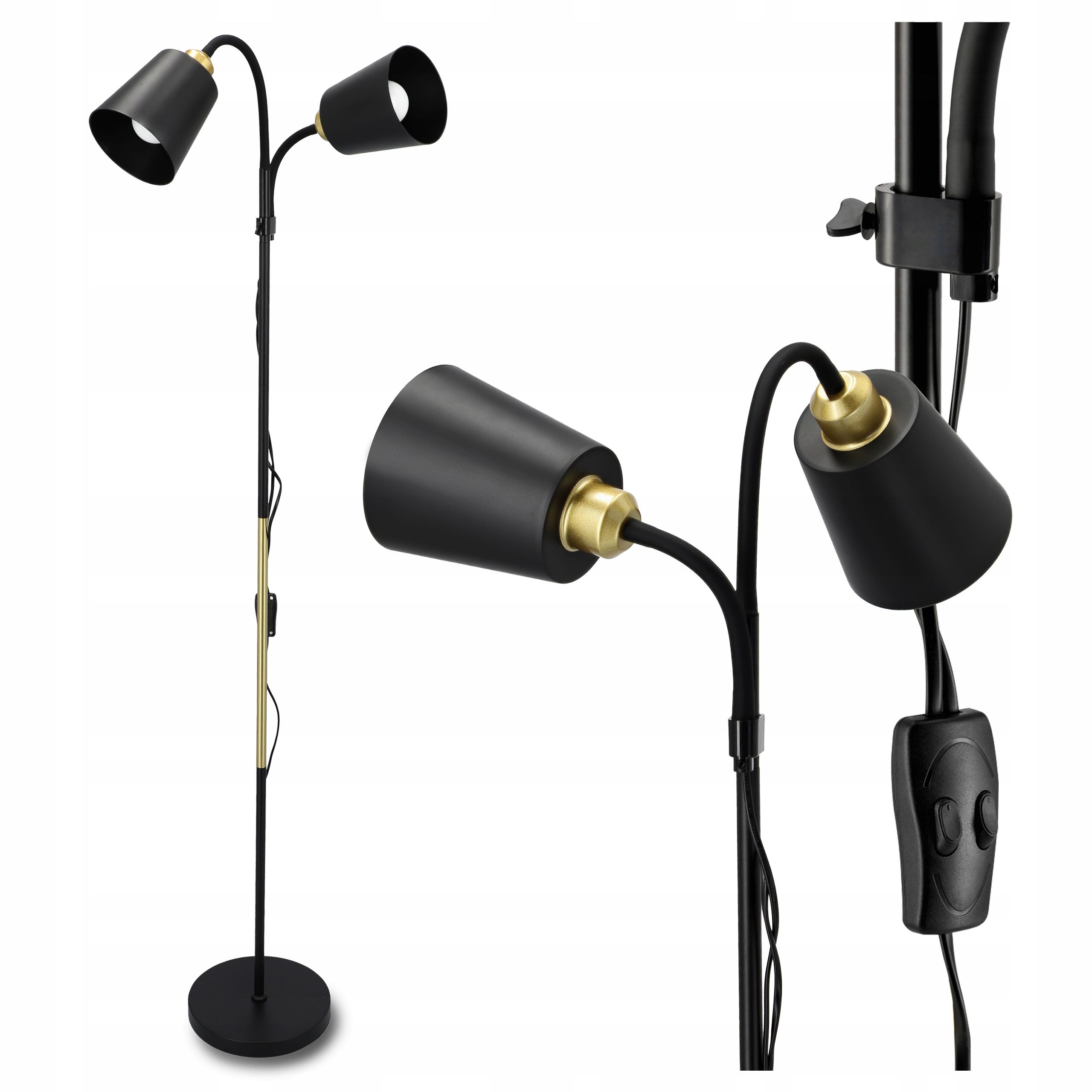  Stehleuchte led-licht zum lesen nachttisch 1x gu10 schalter 160cm
