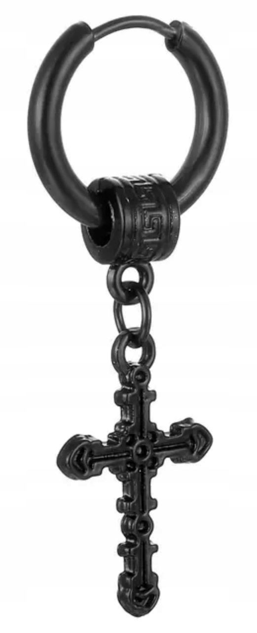  Náušnice do ucha huggie tyč jednoduchý gothic punk ocel