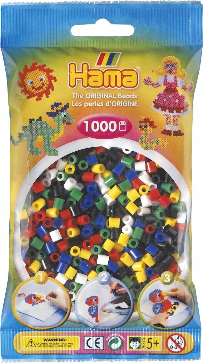  Hama 207-103 - svetlo žltý - 1000 korálky midi - krk