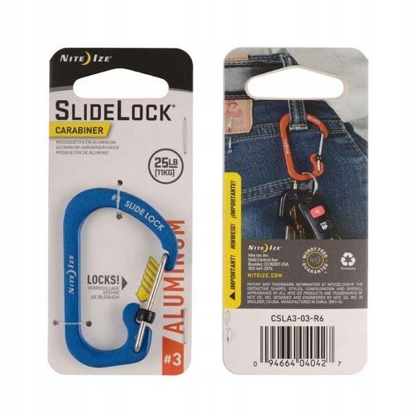  Nite ize carbine slidelock aluminum #3 orange color