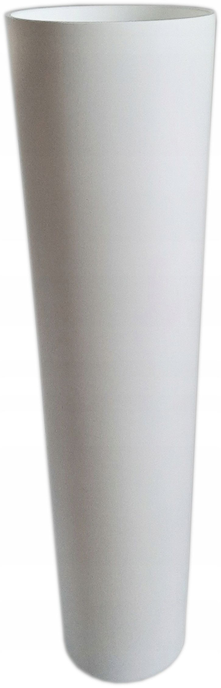  Vāze augsts glāze h60 cm oriģināls veidlapa balts spīdums spīdīgs