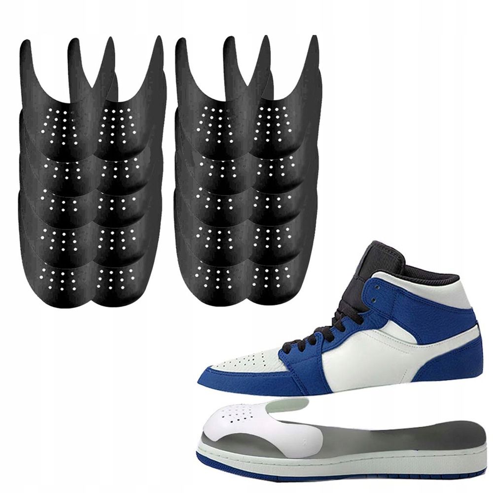  10 porų įtvarai ant pomarszczone czubki batams sneakers priežiūra