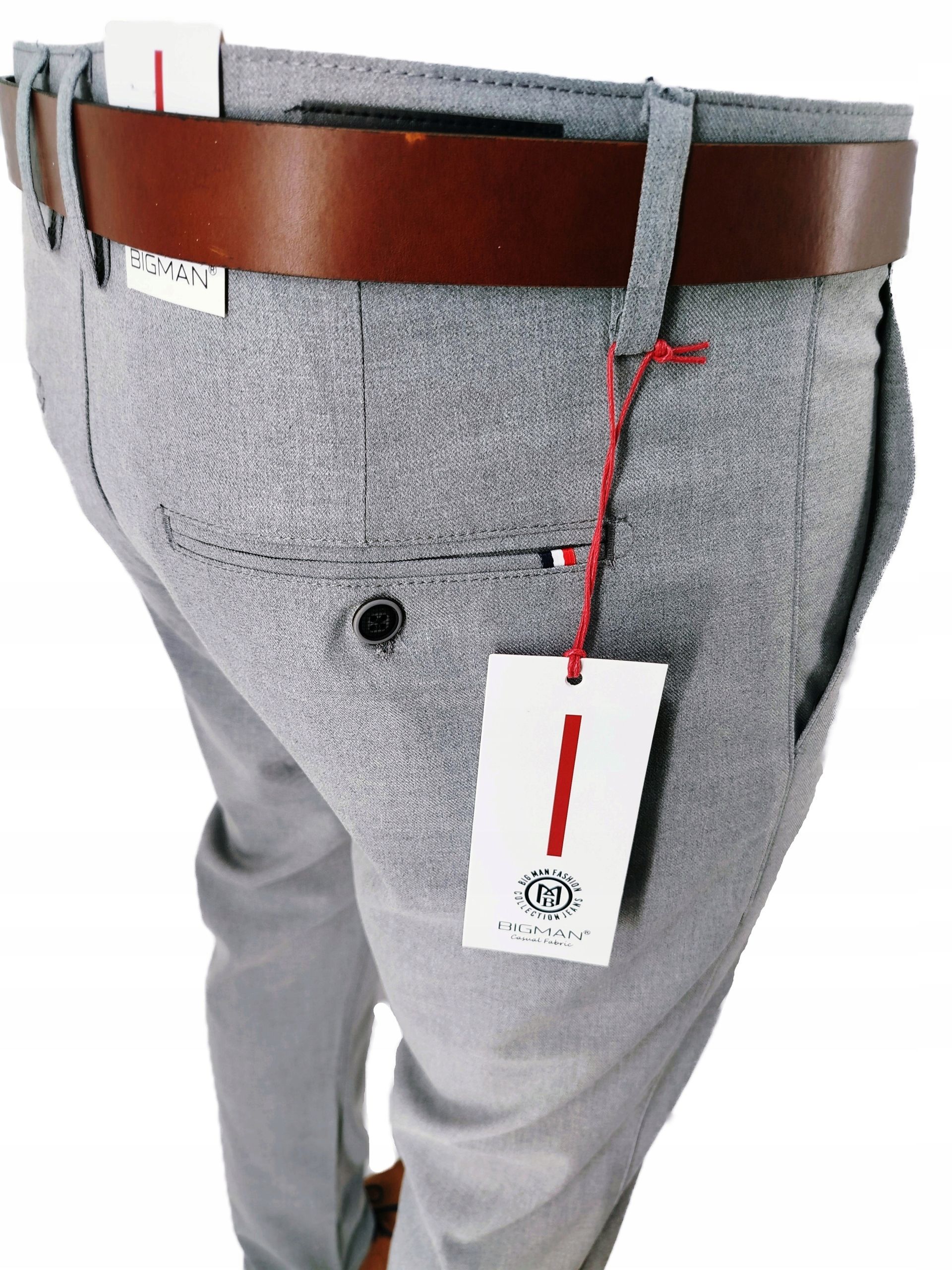  Herrenhosen elegant grau hell kariert i2047 gürtel: w38 98-100 cm