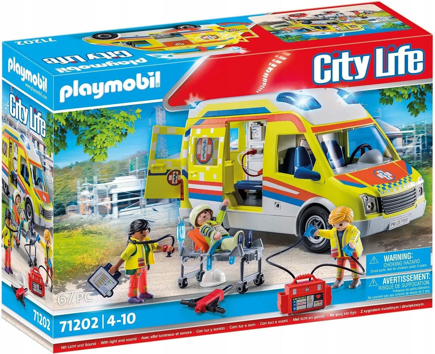  Komplektas playmobil 71423 automobilis su nameliu ant ratų