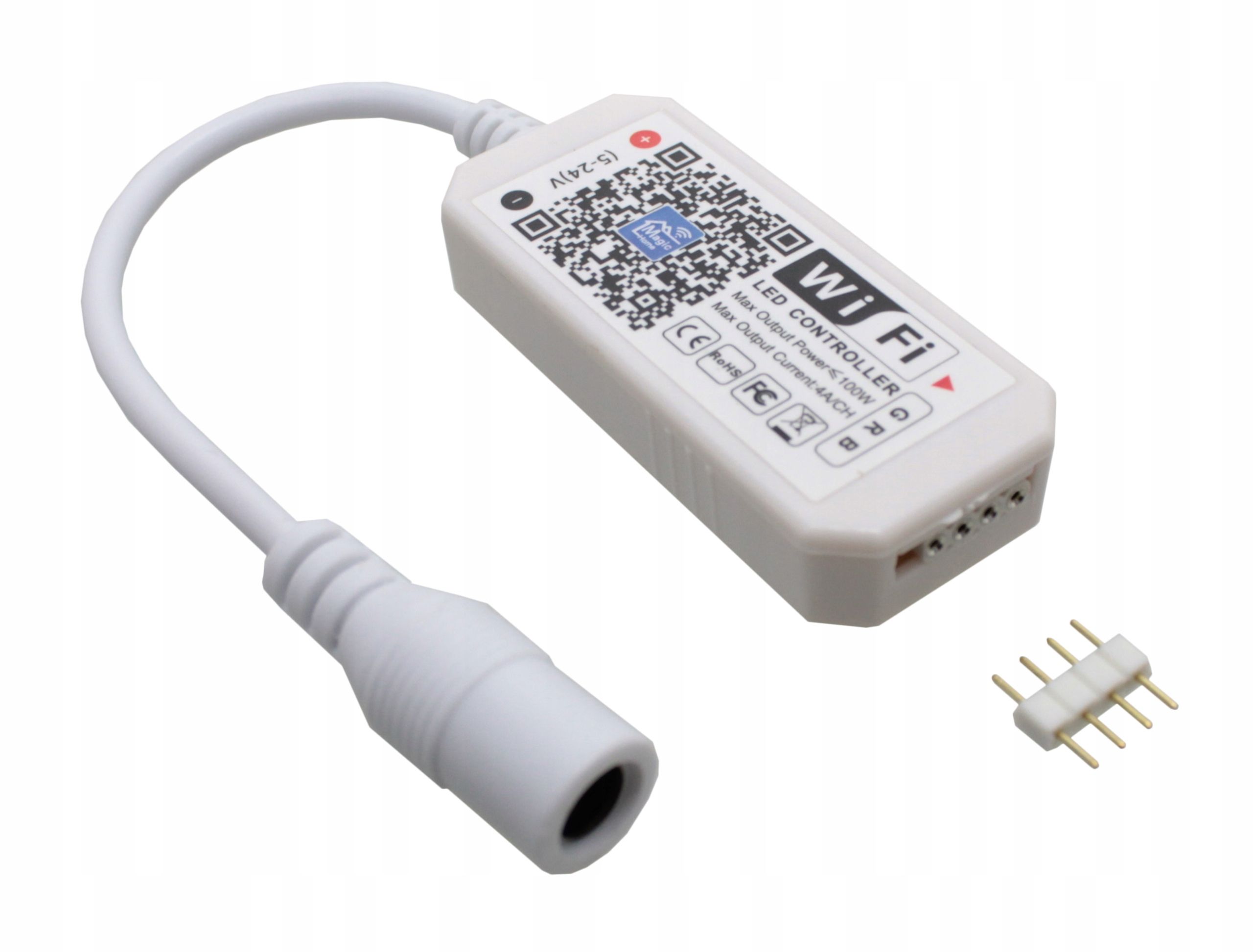  Valdiklio led juostos rgb smart tuya 5-24v 6a dc programėlė mobilus