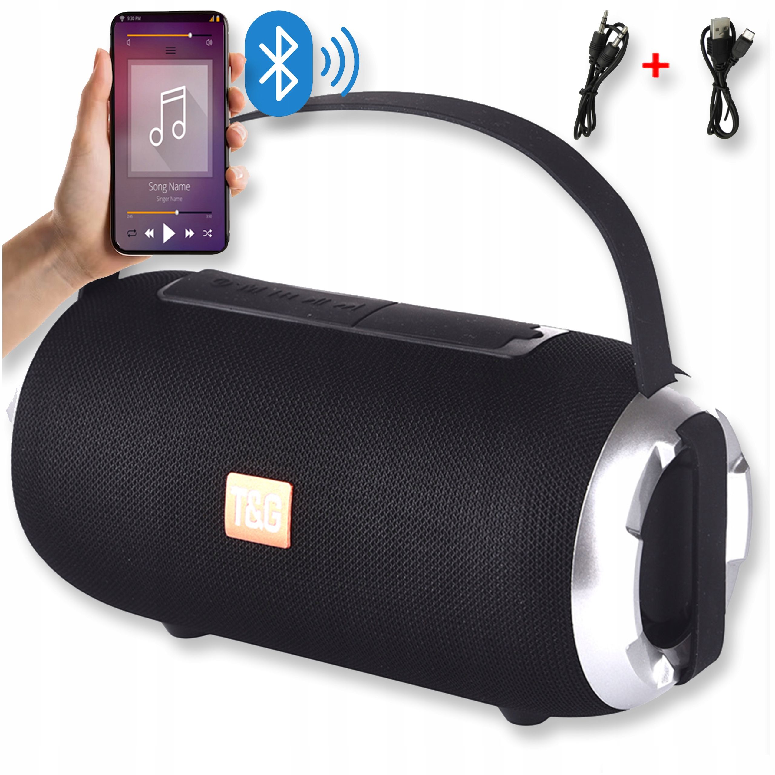  Speaker with bluetooth function portable wireless audio usb fm mobile radio aux sd