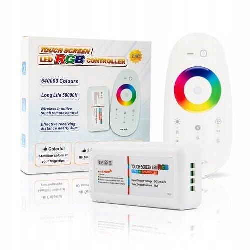  Komplektas 4x valdiklio led juostoms rgb rgbw rgbcct 3in1 zonų + juodos spalvos pilot