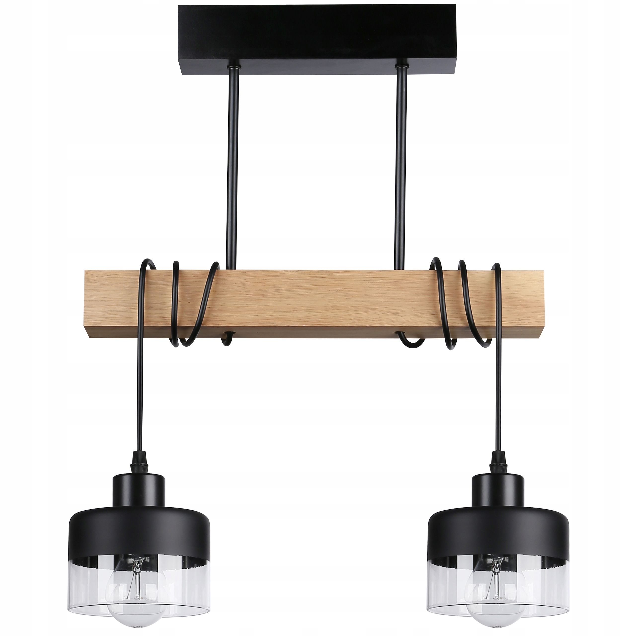  Deckenlampe hängend lampe wandleuchte rahmen 6x nr. e27 70cm led schwarz