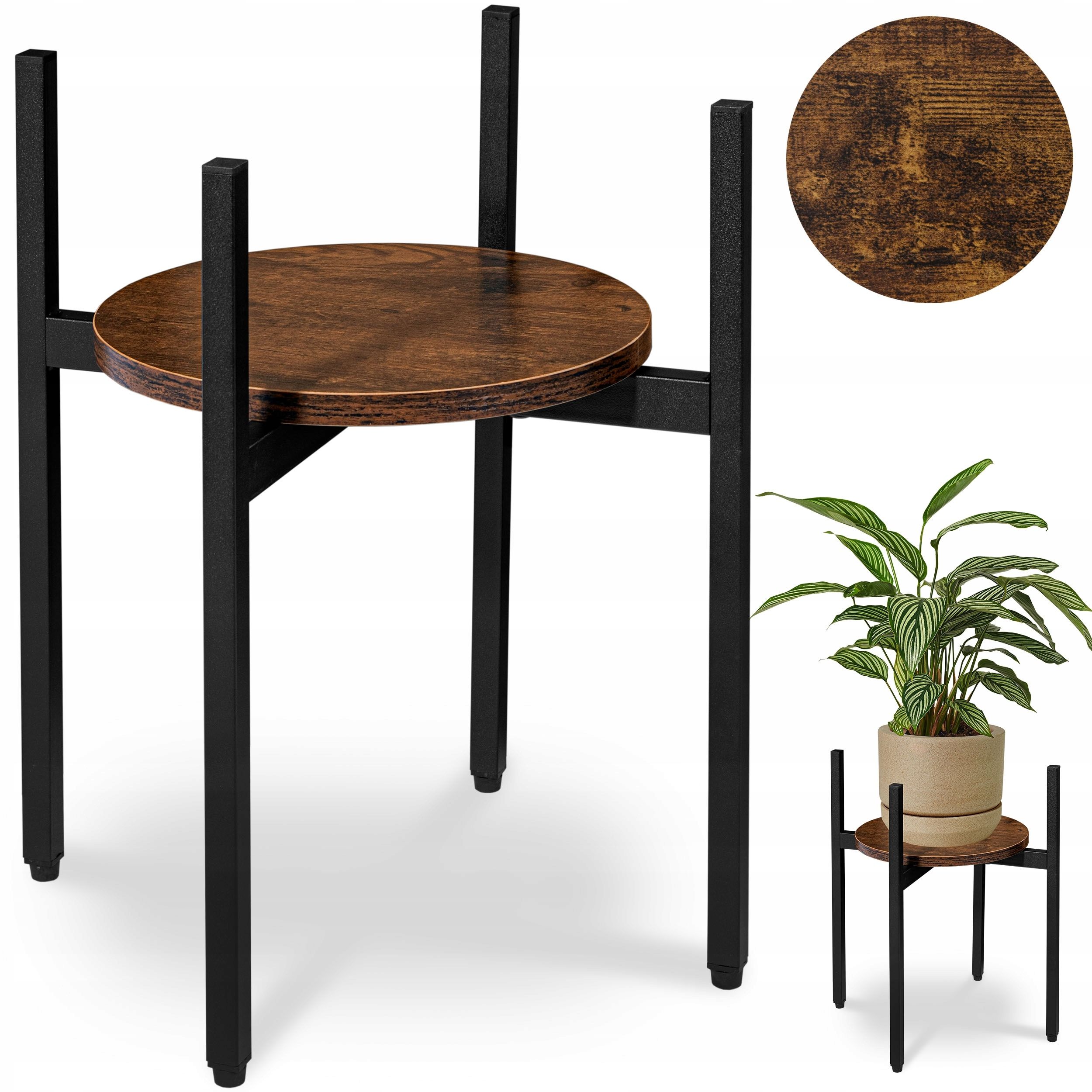  Metal stand for flowers flower stand flowerpots standing shelf with shelves loft style