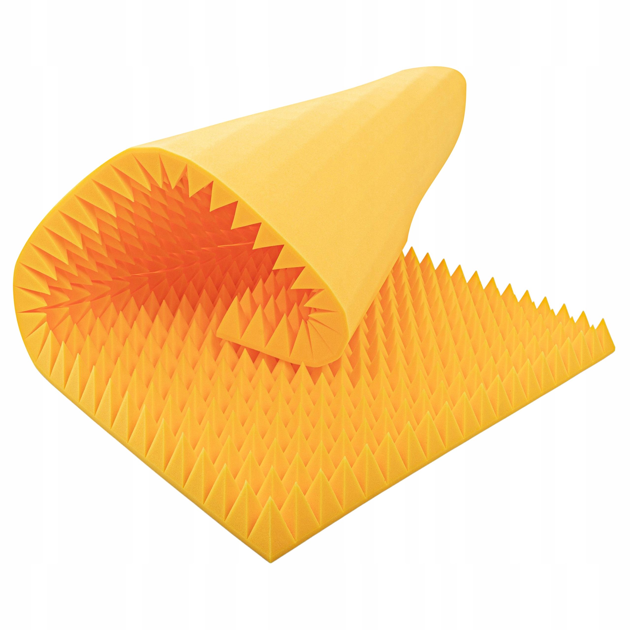  Bitmat akustikschaum schallschutzmatte 8 cm 200 x 100 cm orange farbe
