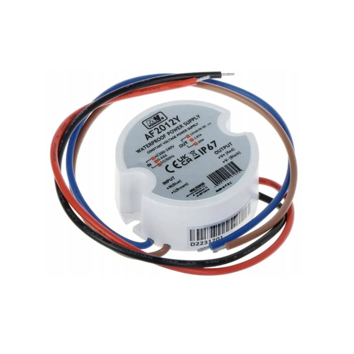 Zdroj energie 45w 24v/dc krytí ip67 krabice 1,87a af4524y spínaný zdroj
