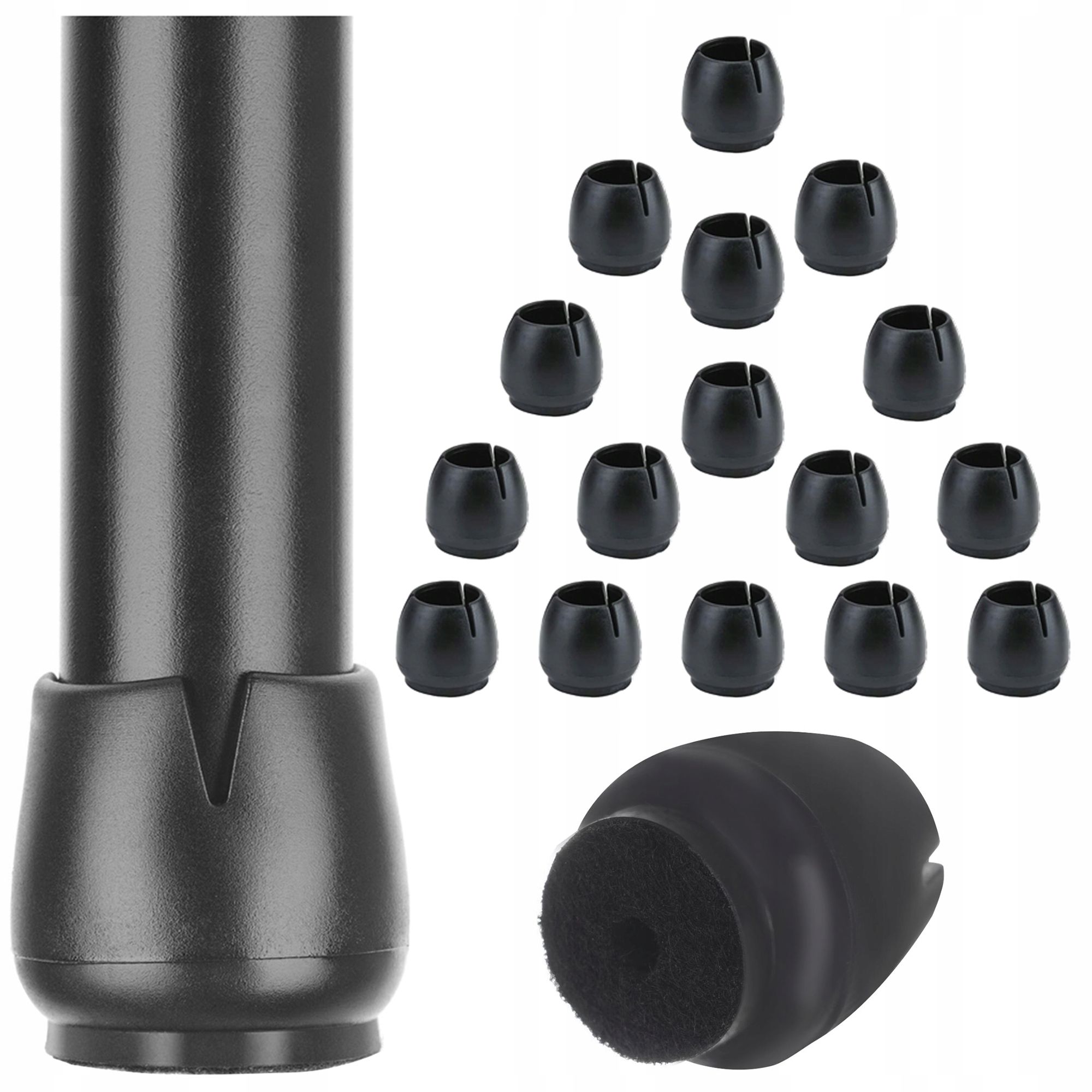  Tipy s plstí pro nohy židle 12-16mm 4szt