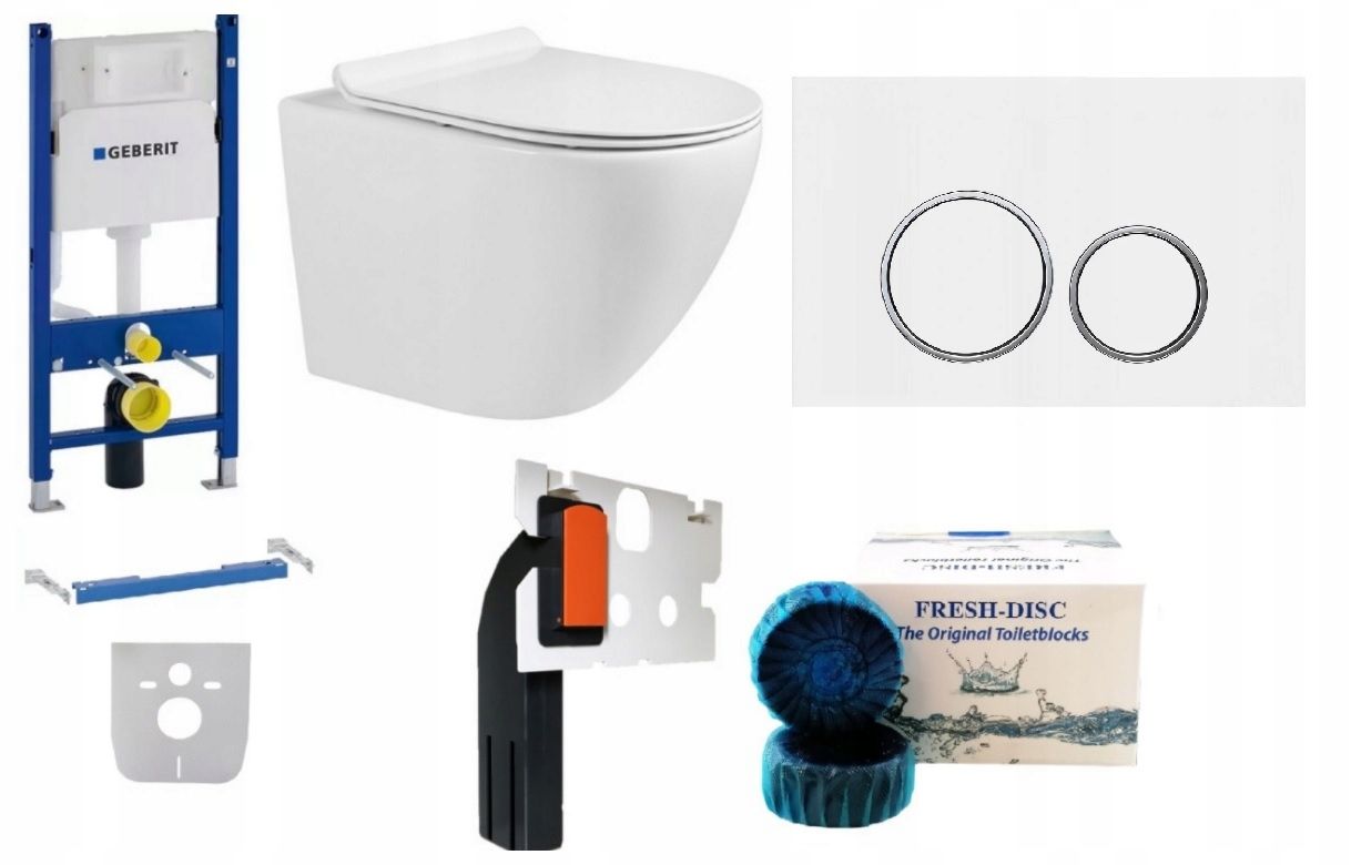  Wc rāmja komplekts geberit + atslēga + tualetes pods melns matēts + dēlis w/o+fresh