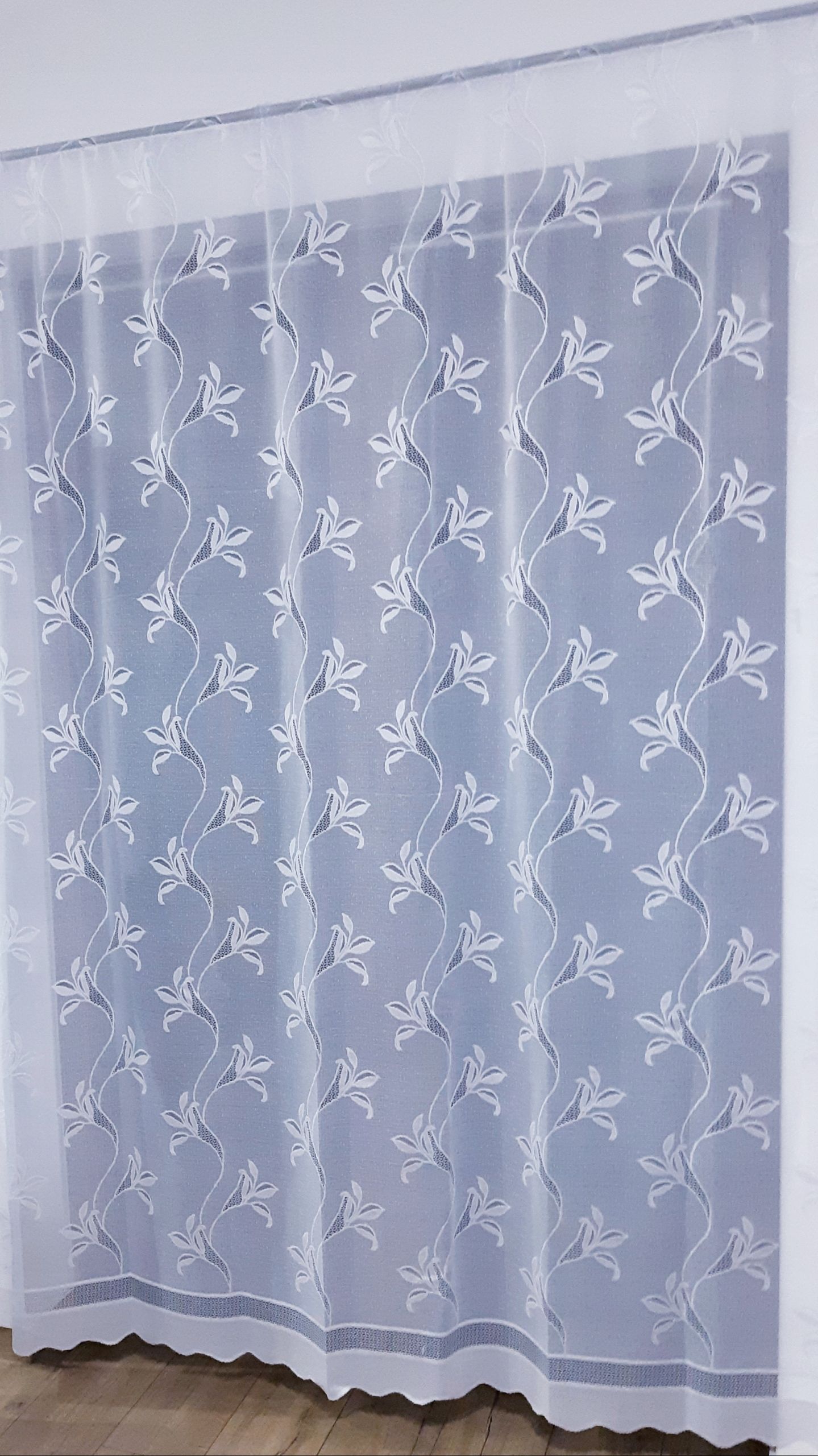  Užuolaida užuolaida stačiai žakardas baltas 250x250 cm