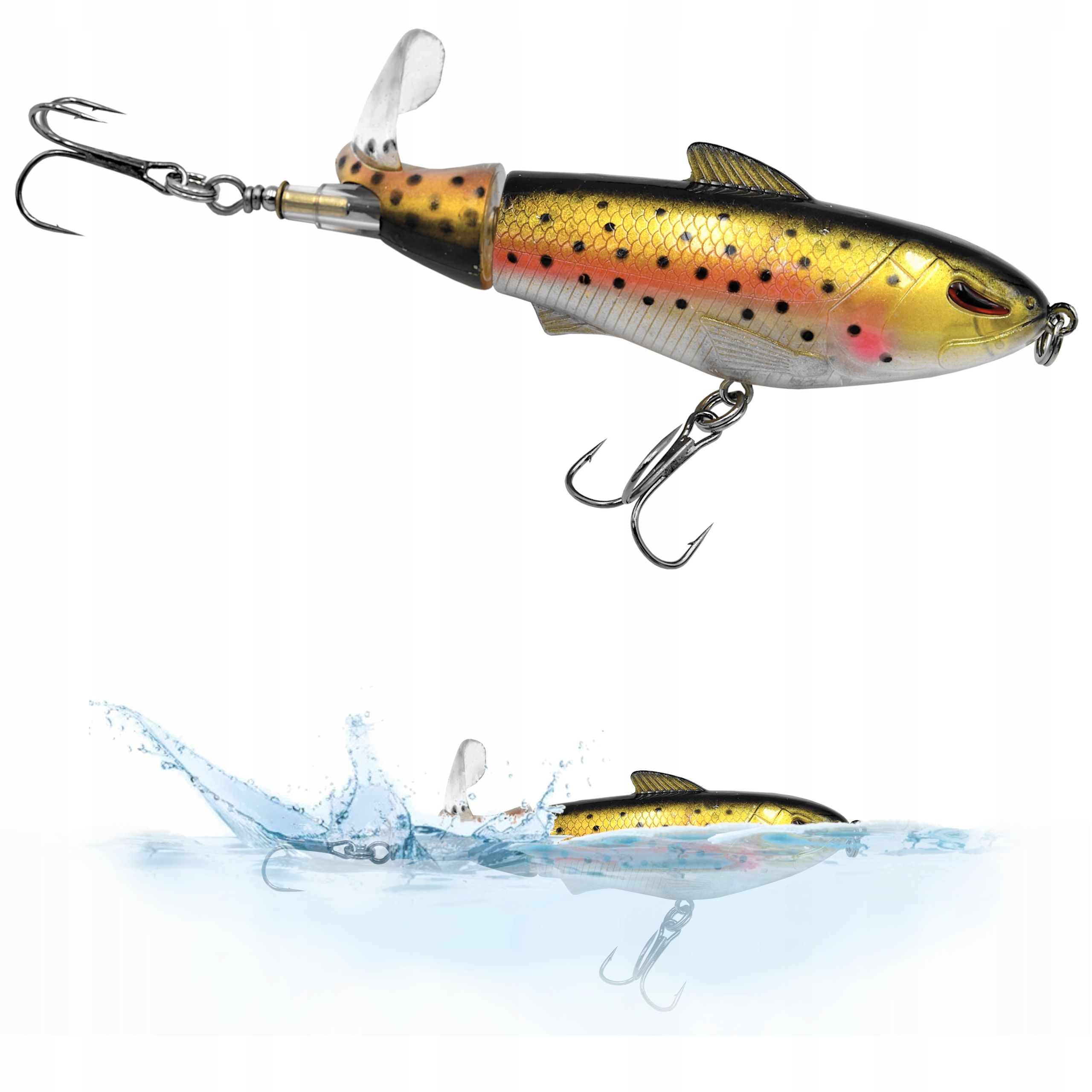  Wobbler zum angeln minnow pop walker 3d kunstköder 5,5 cm 8 g