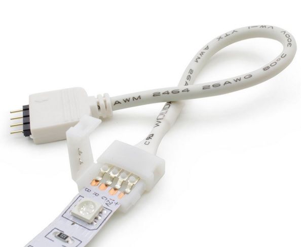  Corner connector for connection led strips rgb 4pin