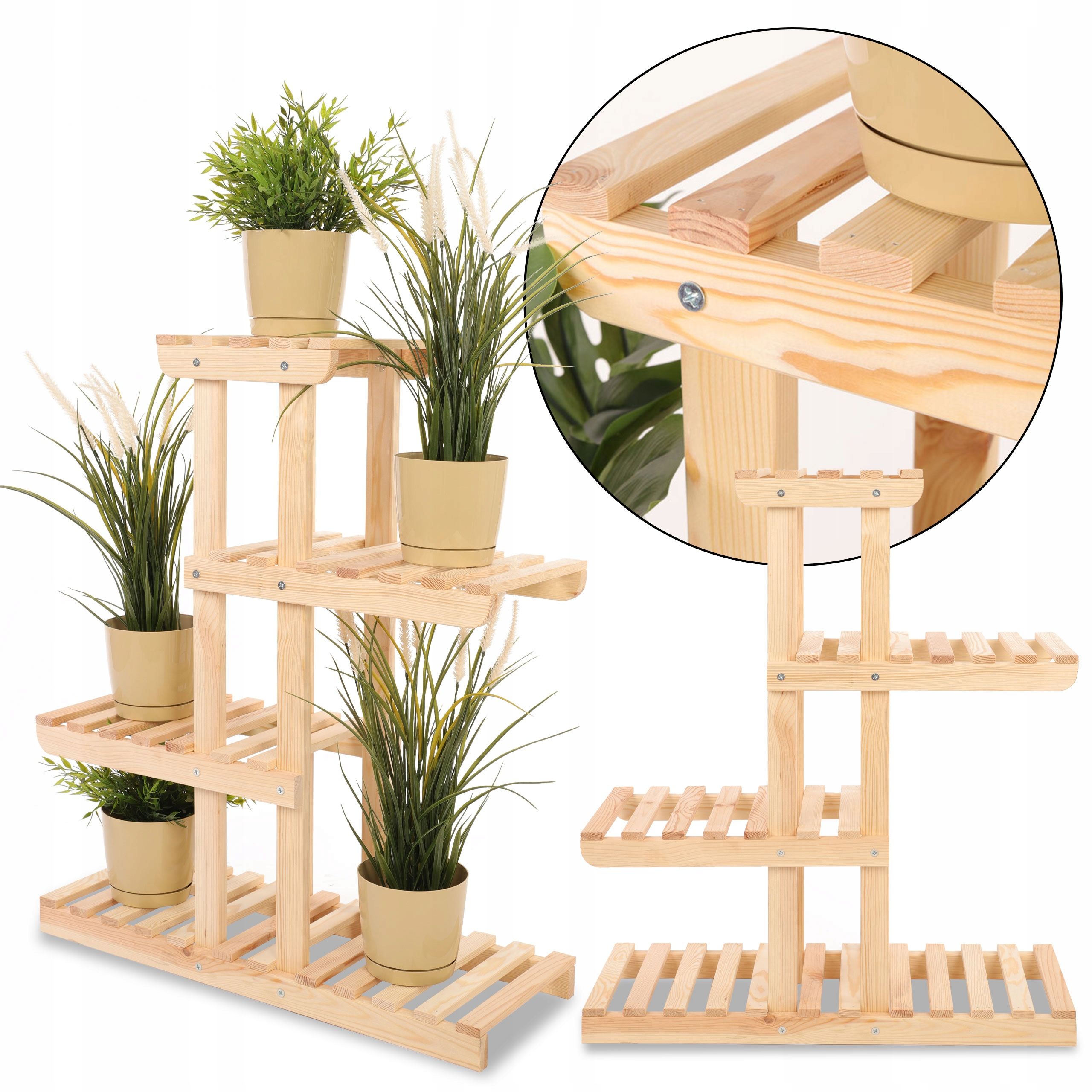  Wooden flower stand flower stand shelf for pots big durable eco