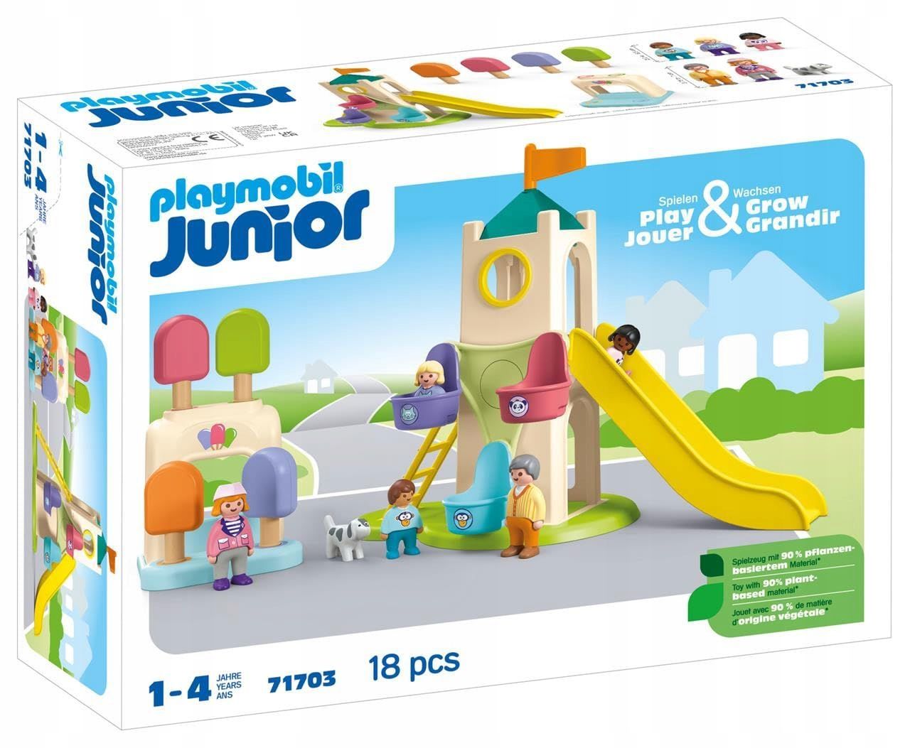  Komplektas playmobil 71423 automobilis su nameliu ant ratų
