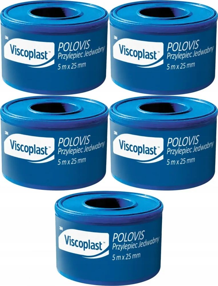  Viscoplast patch dressing polovis 2.5cm x 5m in einer rolle x 30 pcs.