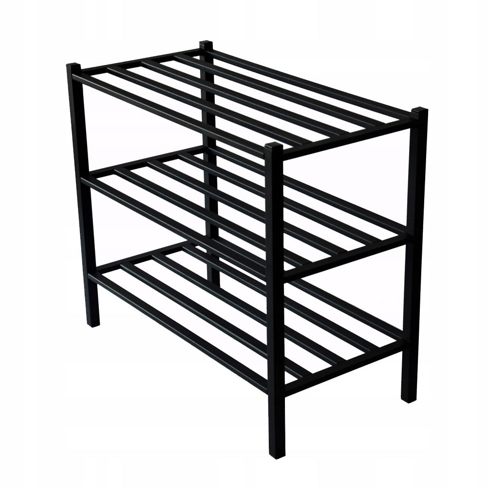  Batų lentyna juodos spalvos spintelė regal avalynei lofto stiliaus tvirtas mušti 60 cm