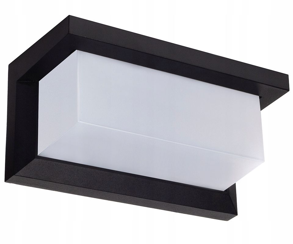  Fasado lempa led sodo sieninis šviestuvas rėmas 1xgu10 superled ip54 juodas