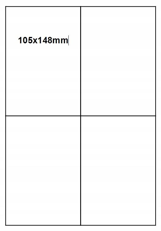  Label stickers for the printer 70x37 2400pcs. 24/a4