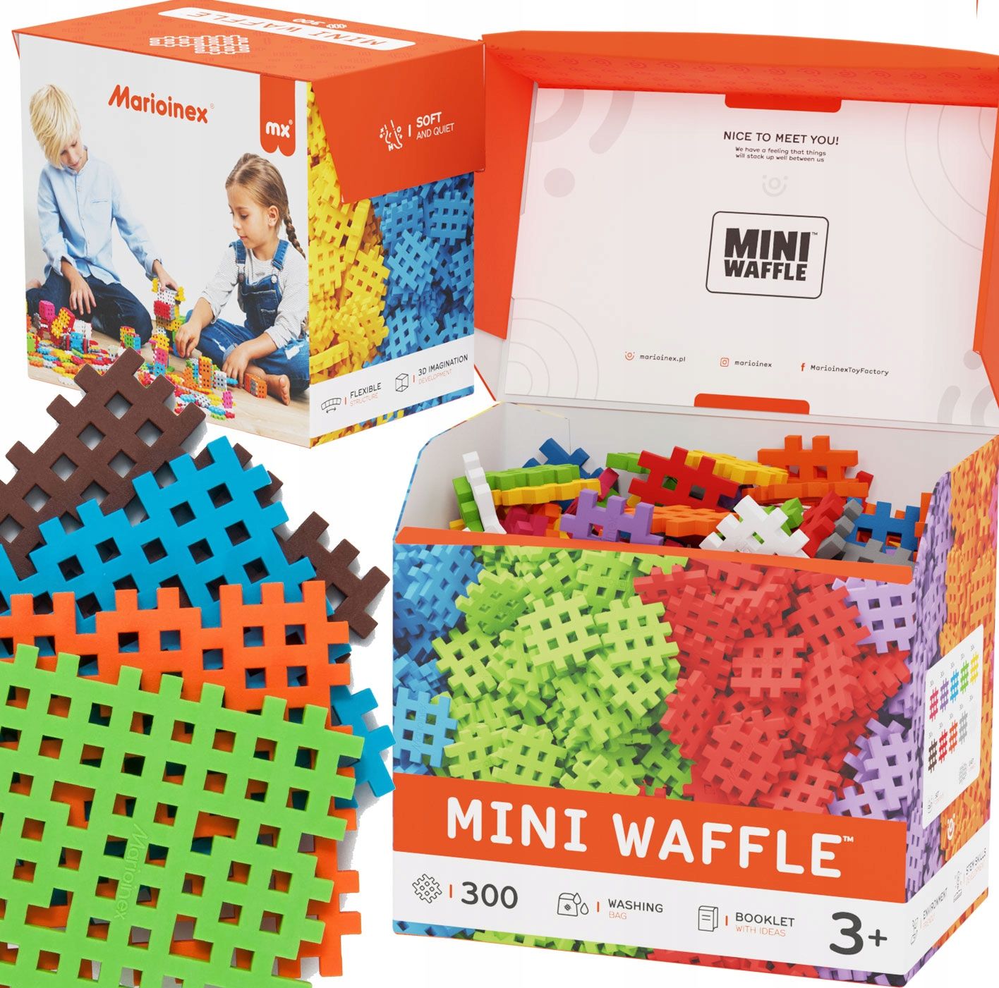  Marioinex waffle mini autos race car, megan, 50 el pink, rennen 2 in 1