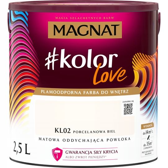  Kvėpuojanti lateksiniai dažai magnatas #kolorlove šviesa pelenų spalvos kl14 2,5l