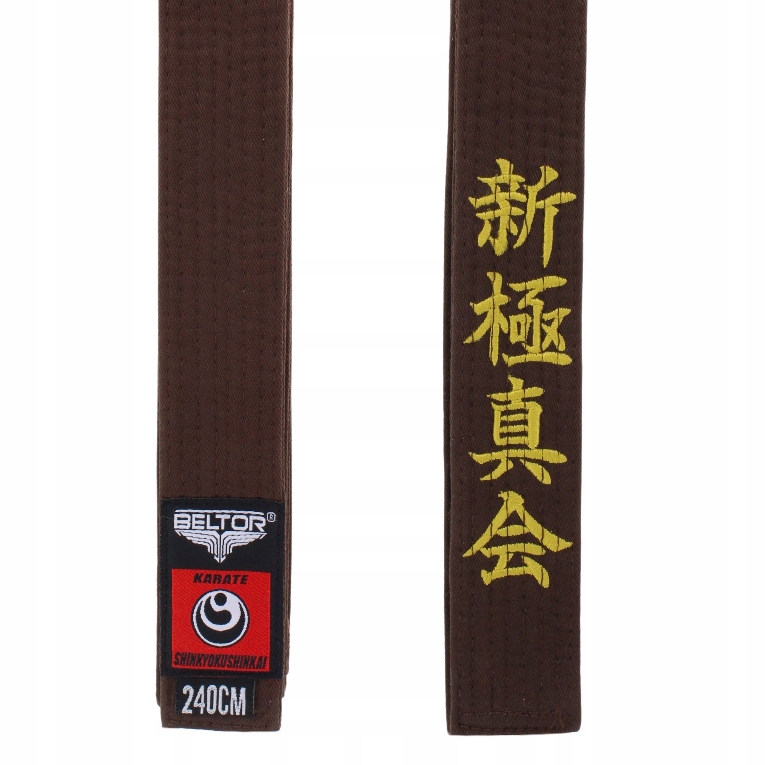  Beltor blau gürtel karate shinkyokushinkai mit stickerei in karategi 200 cm