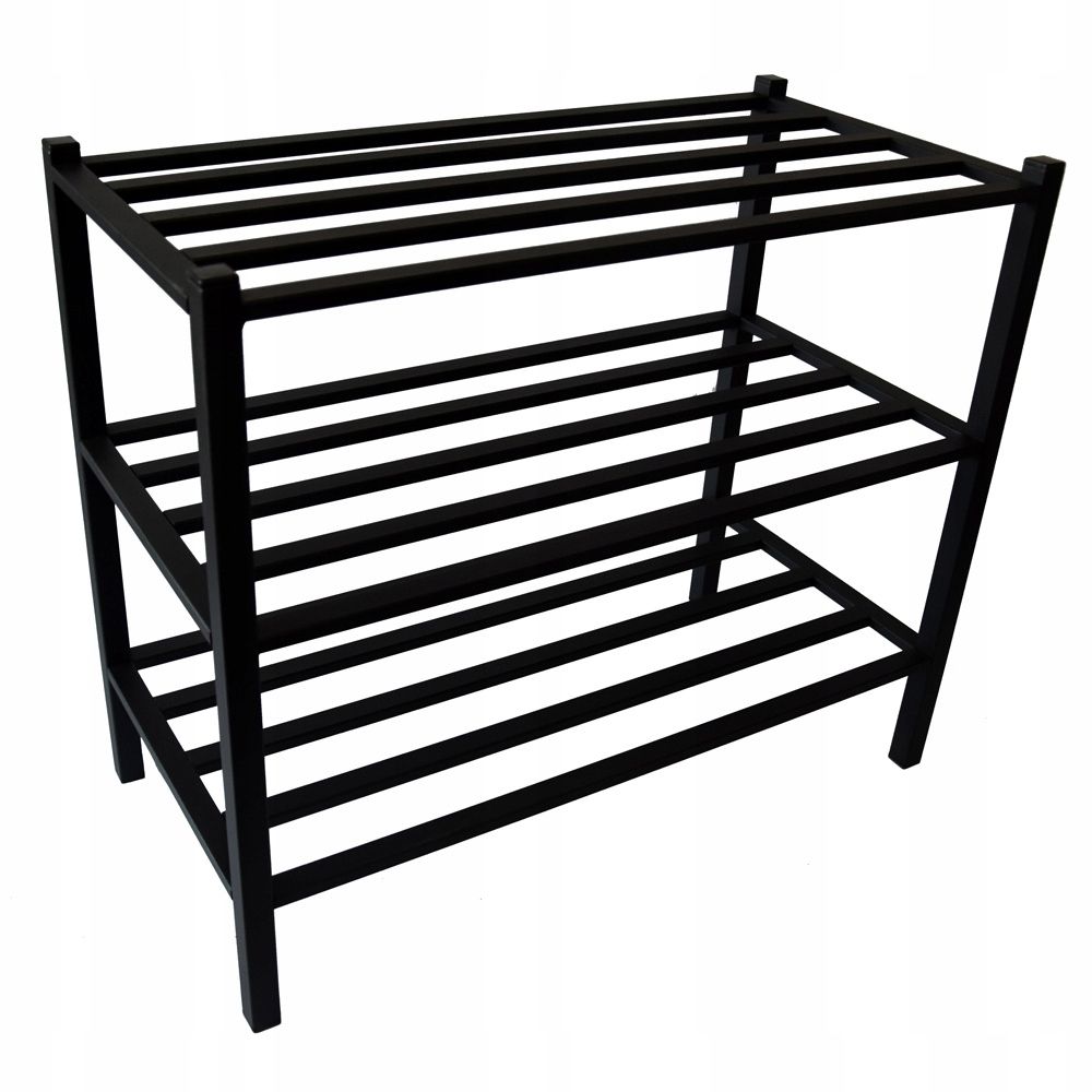  Batų lentyna juodos spalvos spintelė regal avalynei lofto stiliaus tvirtas mušti 60 cm
