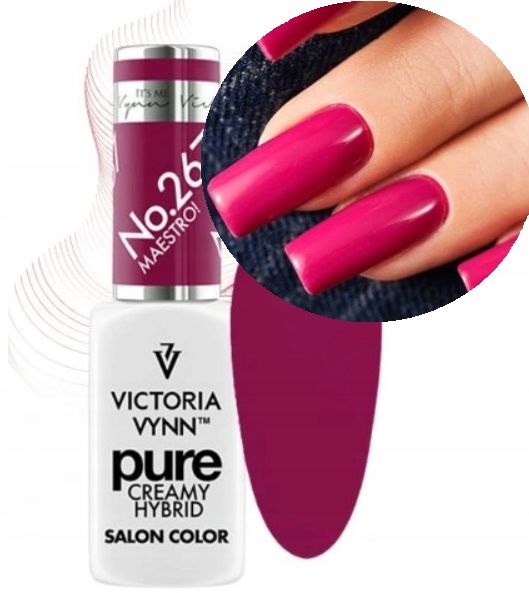  Victoria vynn hübriid küünelakk 108 black velvet sügav must värv 8 ml
